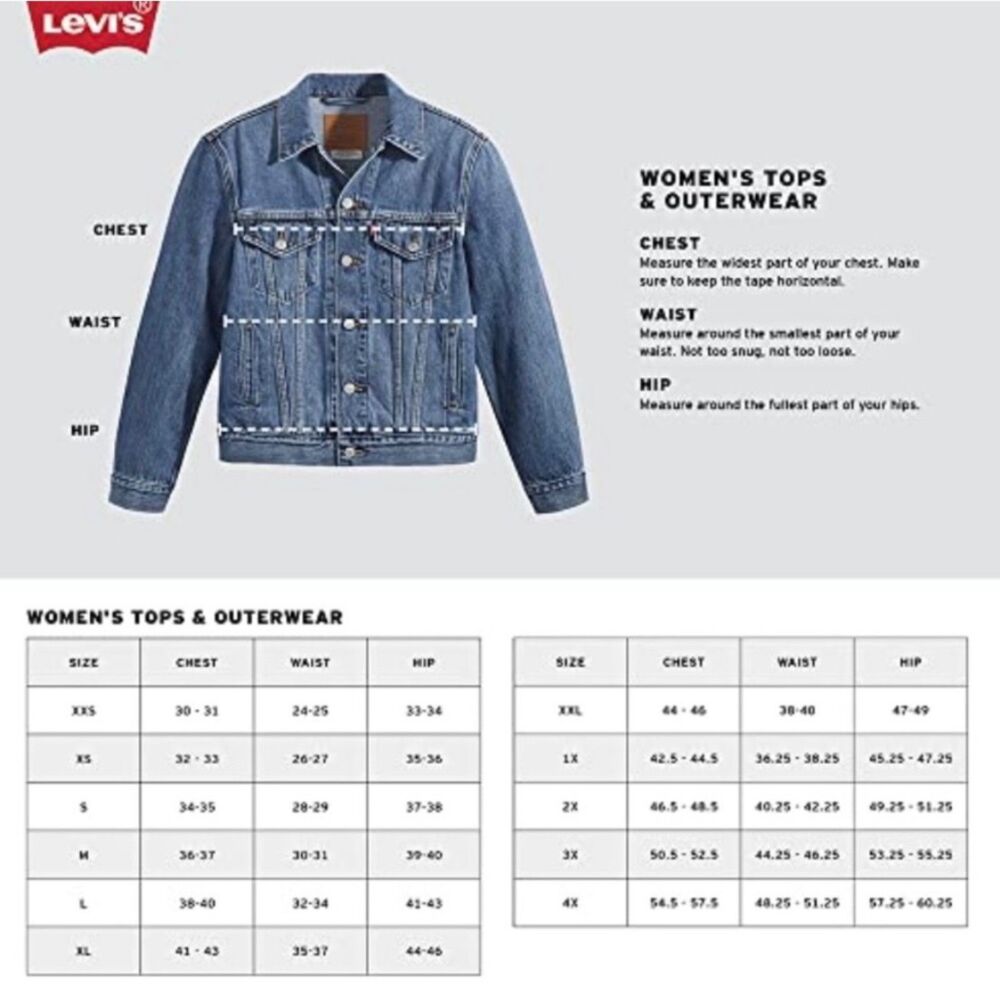 Levi's NWT Sz L Dark Indigo Ex Boyfriend Trucker Denim Jean Jacket - Picture 3 of 11